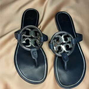 Tory Burch Navy Blue Sandals